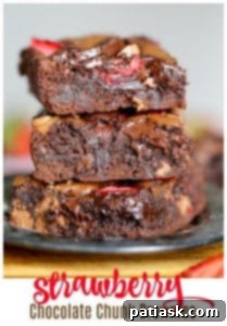Strawberry Chocolate Chunk Brownies