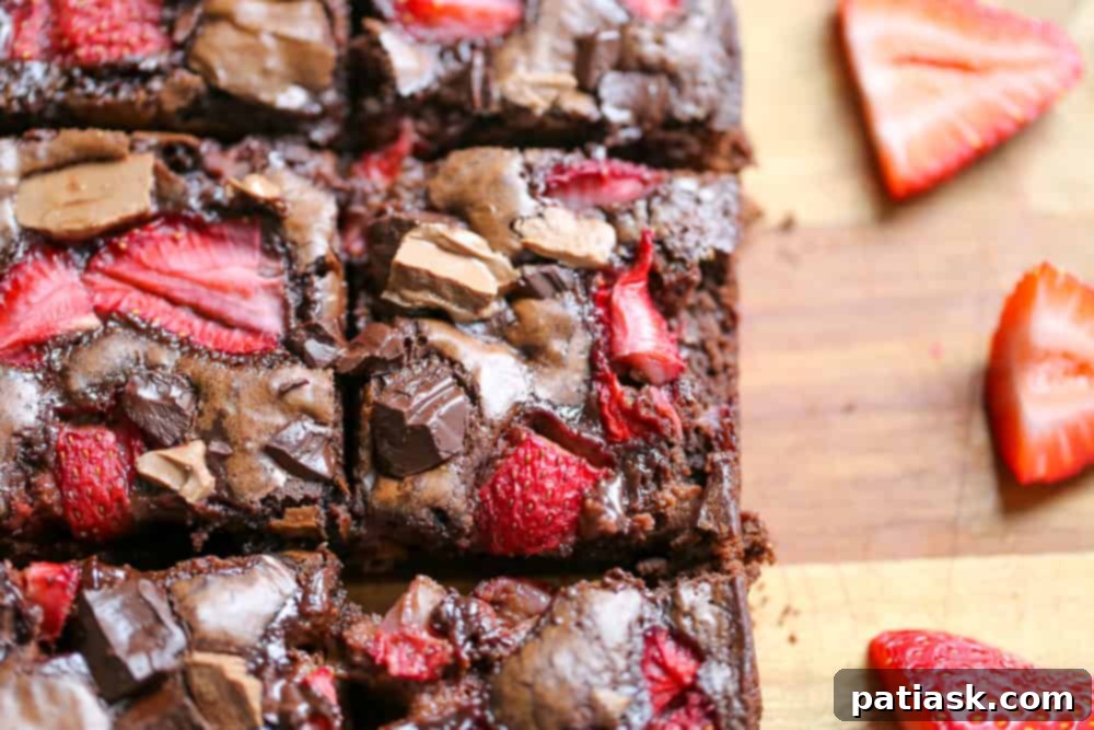 Strawberry Chocolate Brownies