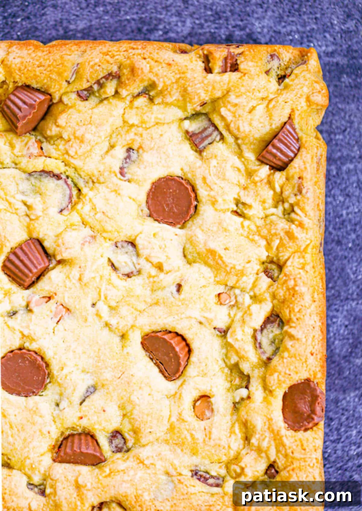 Irresistible Reese's Cookie Bars 7 Reese's Chocolate Chip CAKE MIX Cookie Bars recipe peanut butter