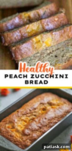 Wholesome Peach Zucchini Bread 8 Healthy PEACH ZUCCHINI BREAD