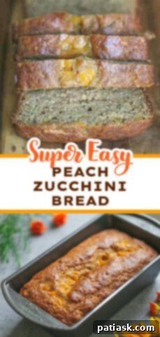 Wholesome Peach Zucchini Bread 9 Healthy PEACH ZUCCHINI BREAD