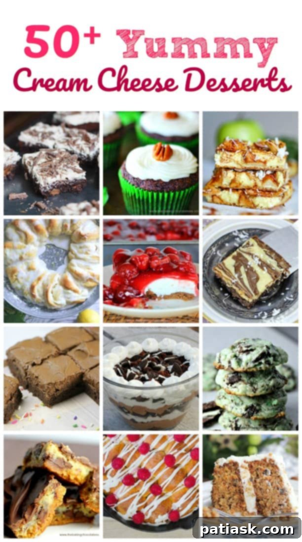 Over 50 Irresistible Cream Cheese Treats 2 50+ Yummy Cream Cheese Desserts - A Collection of Creamy Indulgences