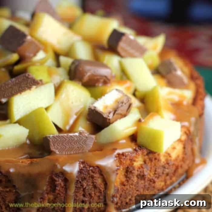 Over 50 Irresistible Cream Cheese Treats 21 Decadent Milky Way Caramel Apple Cheesecake