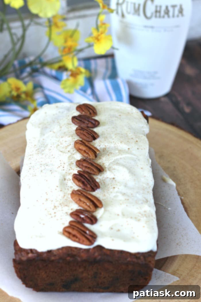 Over 50 Irresistible Cream Cheese Treats 37 Moist RumChata Carrot Cake Banana Bread with Cream Cheese Frosting