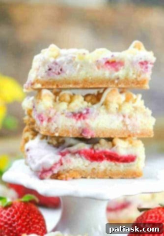 Over 50 Irresistible Cream Cheese Treats 5 Sweet Strawberry Cream Cheese Crumble Bars