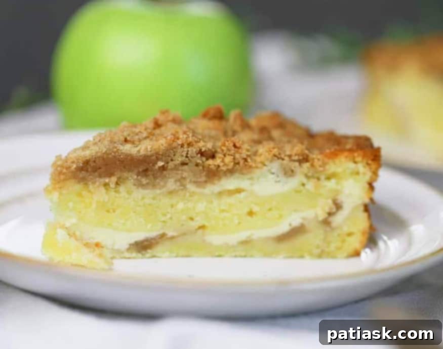 Apple Cream Cheese Swirl Streusel Cake 5 Full Apple Crumb Cream Cheese Coffee Cake