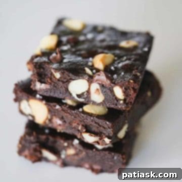 Fudgy Macadamia Mocha Brownies