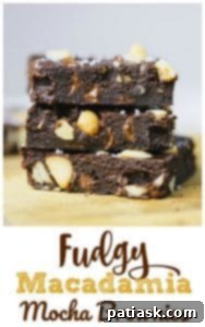 Fudgy Macadamia Mocha Brownies