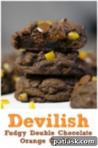Decadent Double Chocolate Orange Cookies 14 Fudgy Double Chocolate Orange Cookies