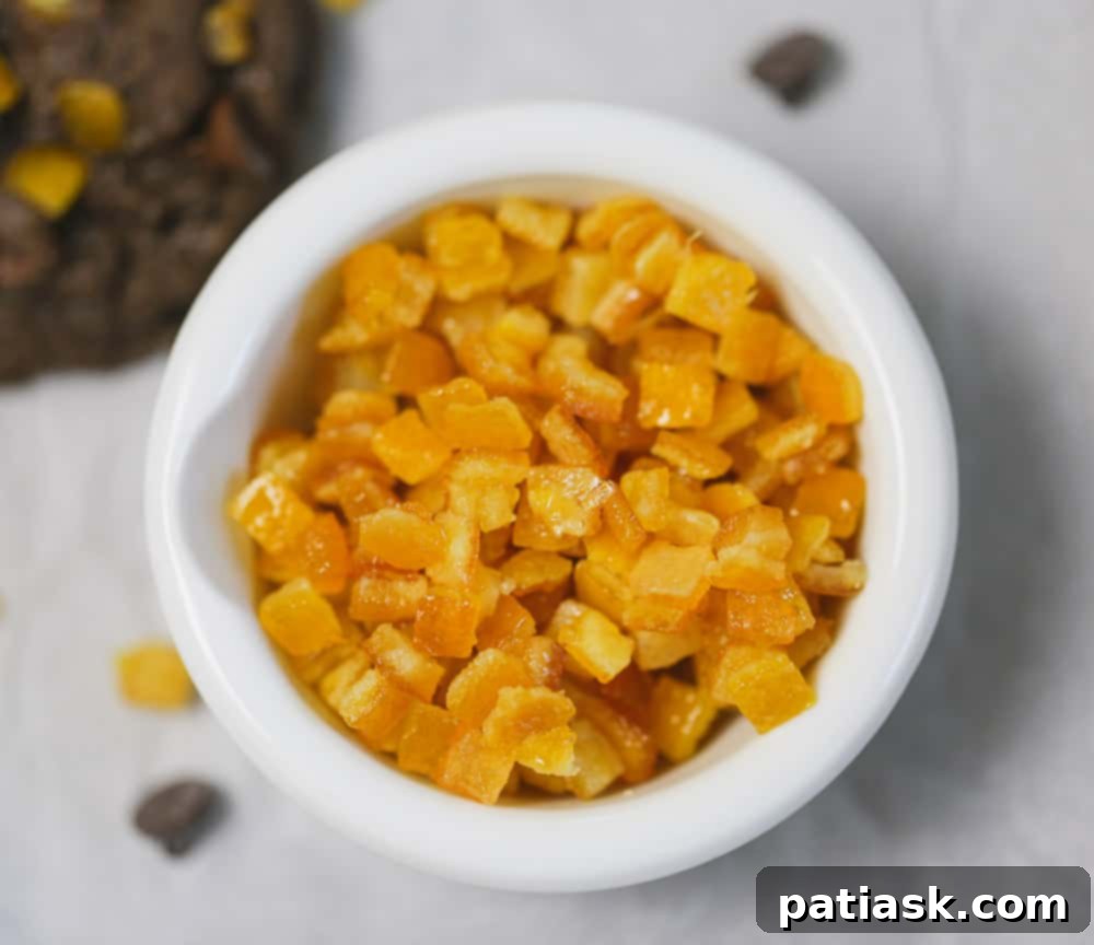 Decadent Double Chocolate Orange Cookies 4 orange chocolate chip cookies