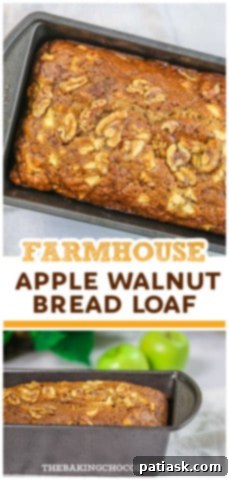 Homestyle Apple Walnut Loaf 14 FARMHOUSE APPLE WALNUT BREAD RECIPE
