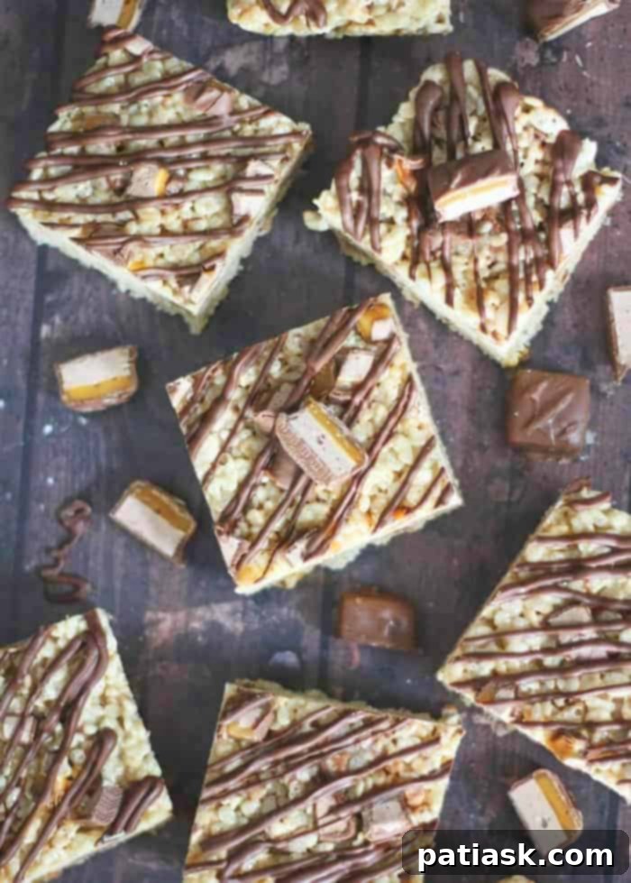 Milky Way Crispy Treats 3 Milky Way Rice Krispies Squares