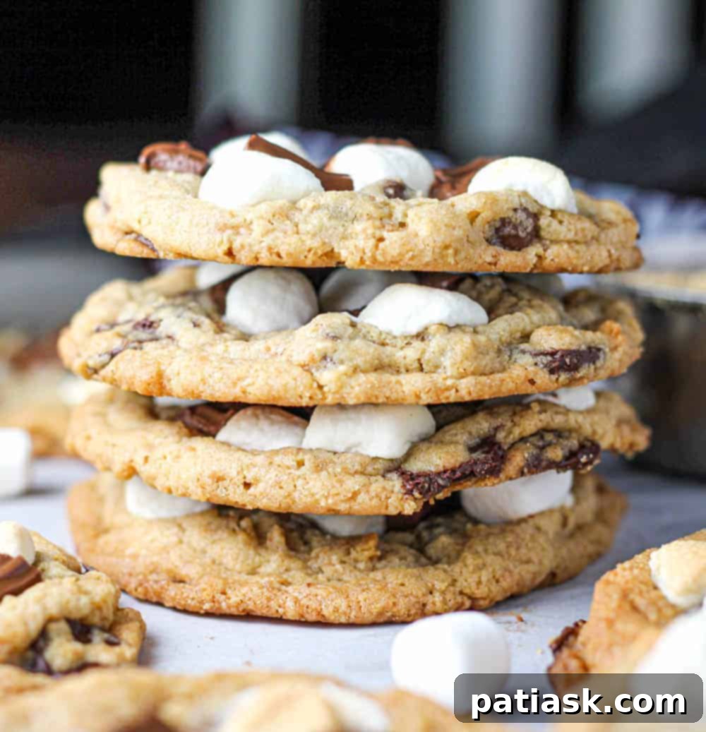 DbWCH_LQ gooey S'mores Chocolate Chip Cookie Recipe