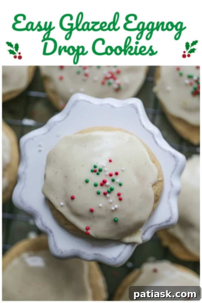 Holiday Eggnog Glazed Treats 10 Easy Glazed Eggnog Drop Cookies