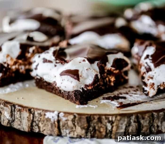 Gooey Marshmallow and Chocolate Layered Brownies Chocolate Covered Fluffy Marshmallow Brownies recipe