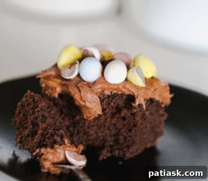 45 Delightful Easter and Spring Desserts 17 Chocolate Candy Egg Fudge Cake