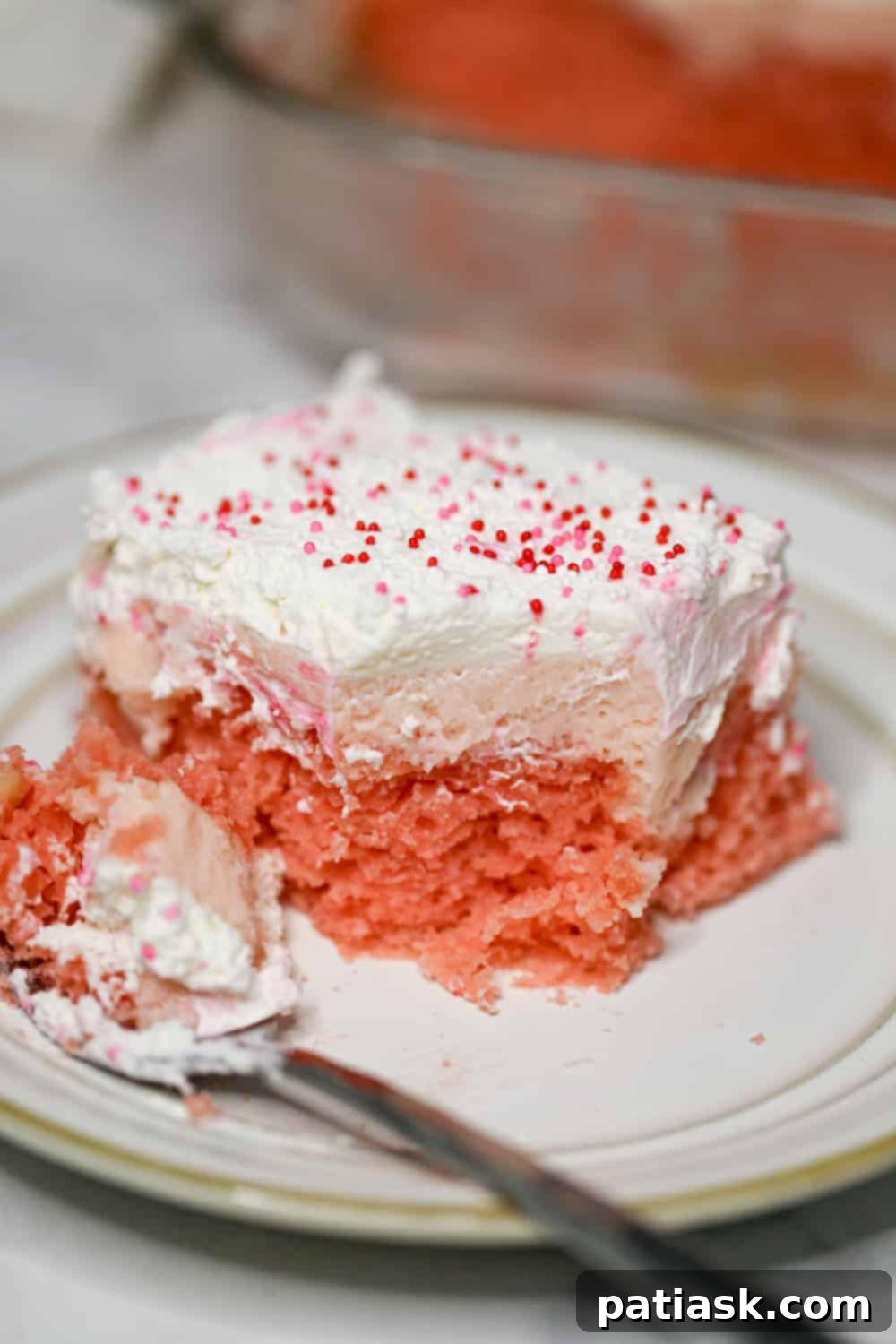 45 Delightful Easter and Spring Desserts 25 Strawberry Creme Passion Poke Cake!
