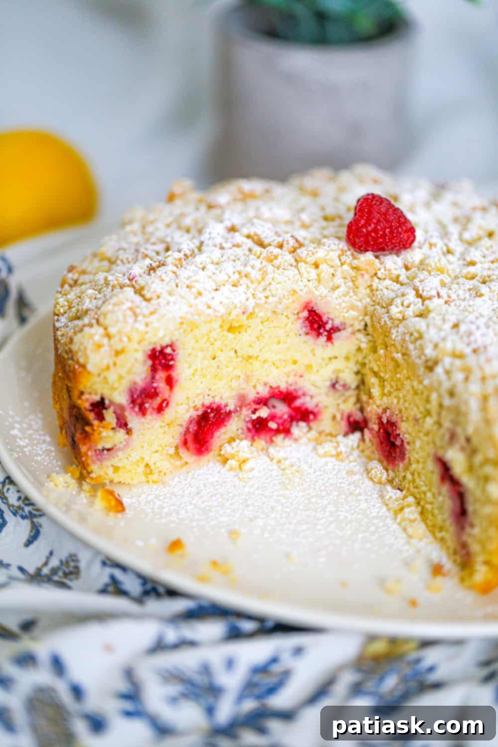 45 Delightful Easter and Spring Desserts 37 Lemon Raspberry Crumb Cake - easy spring desserts