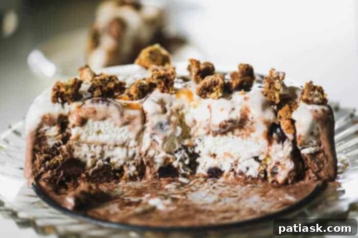 Kids enjoying making ice cream cake