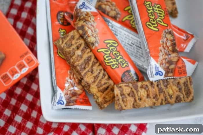 ice cream came with cereal reese's puffs treats recipe