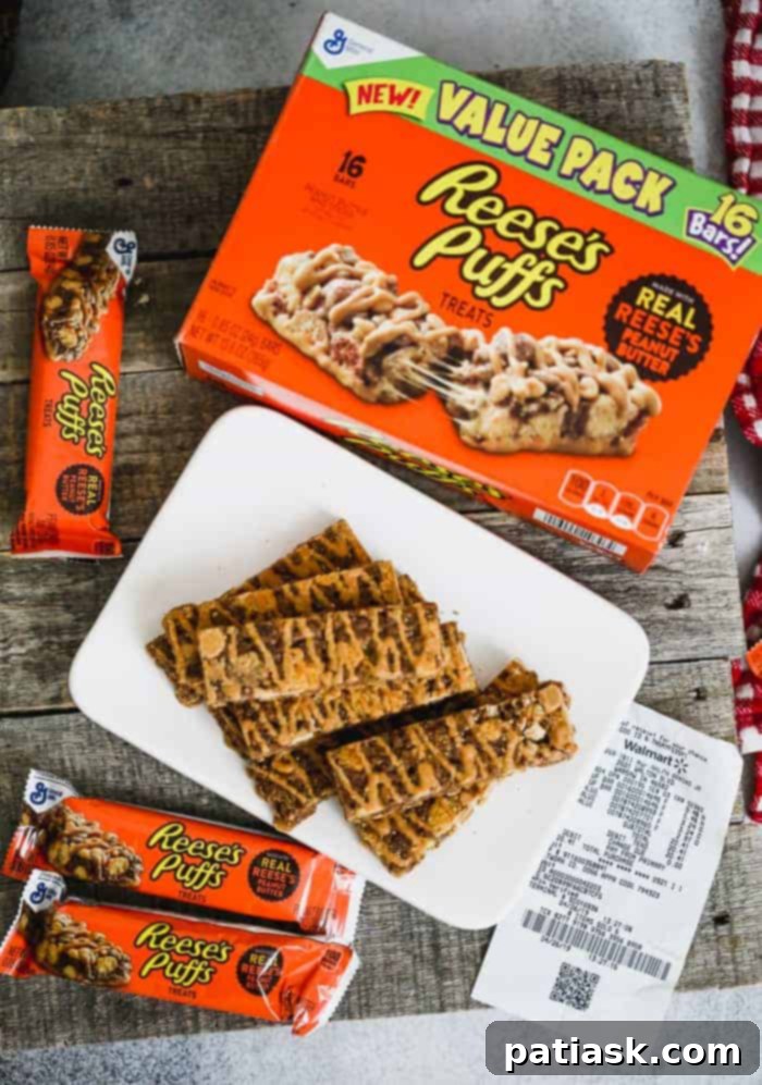 Ingredients for ice cream cake on display