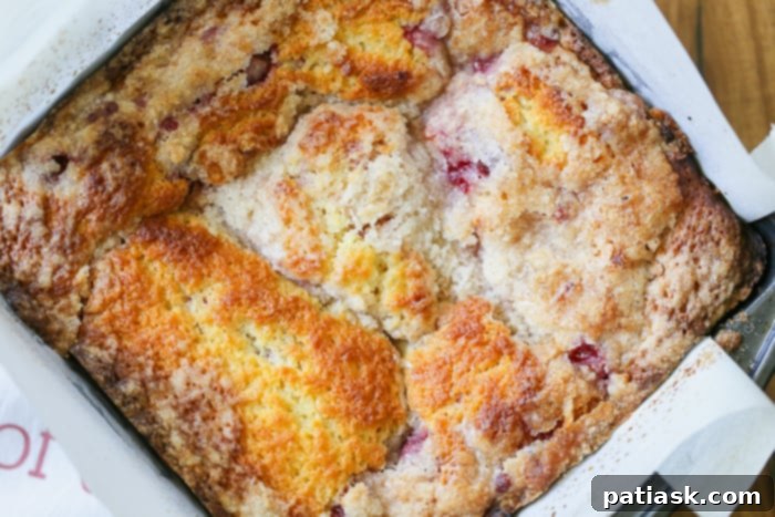 Sour Cherry Cobbler Coffee Cake Recipe