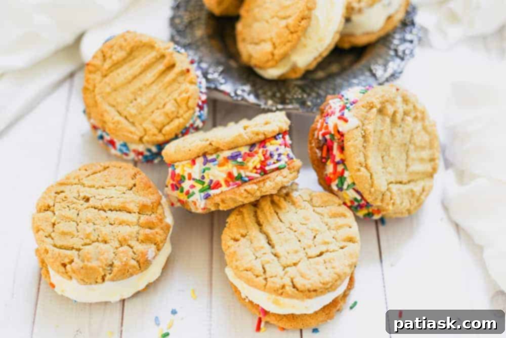 20 Ways to Peanut Butter Cookie Perfection 13 Peanut Butter Cookie Ice Cream Sandwiches