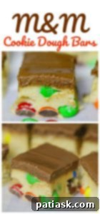 Sweet & Simple M&M Cookie Dough Bars 9 M&M Cookie Dough Bars (No-Bake)