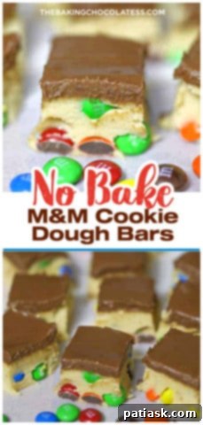 Sweet & Simple M&M Cookie Dough Bars 10 M&M Cookie Dough Bars - No Bake