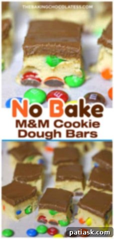 Sweet & Simple M&M Cookie Dough Bars 14 M&M Cookie Dough Bars - No Bake
