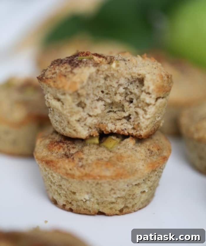 Warm Cinnamon Apple Keto Muffins 2 keto cinnamon apple muffins
