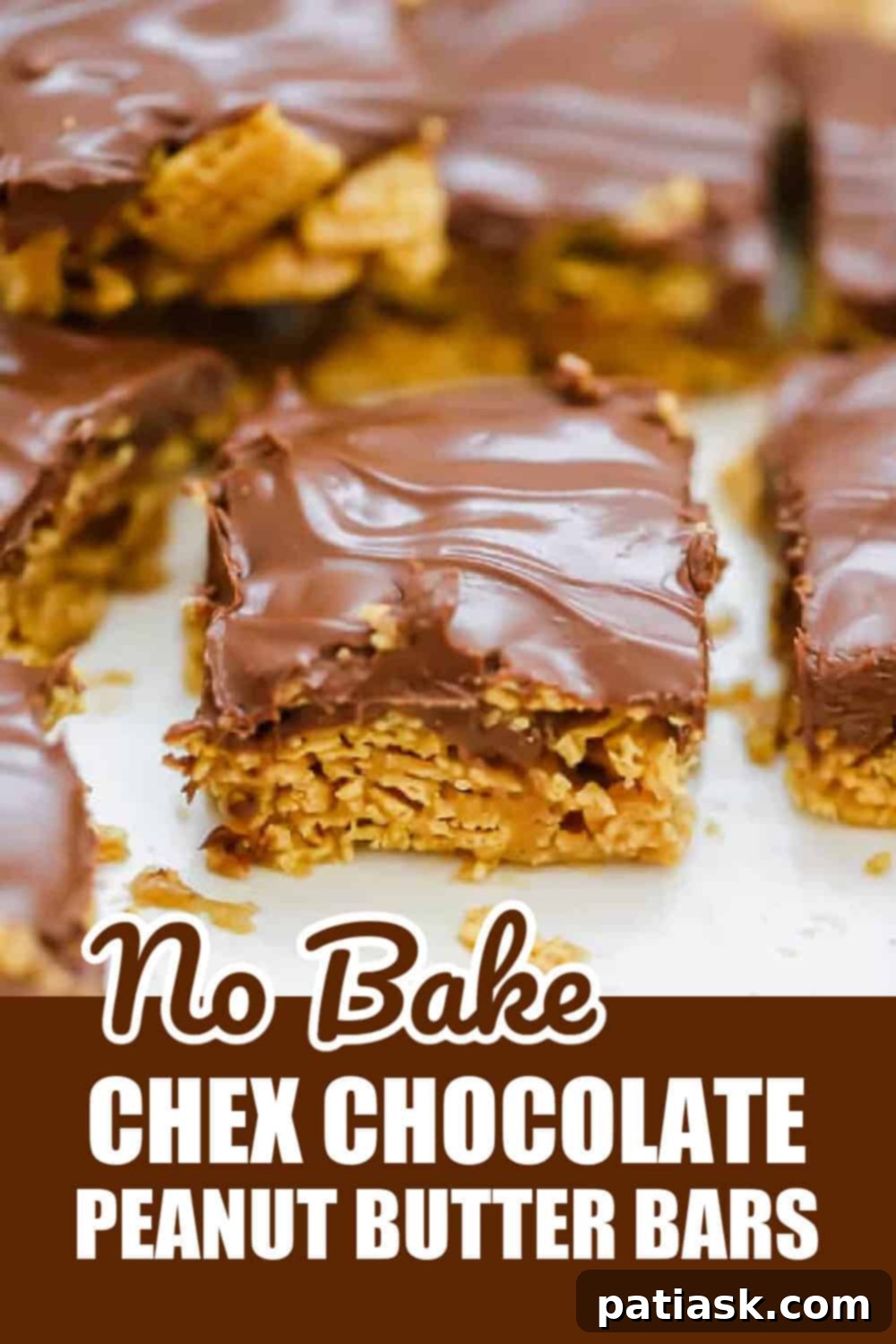 Chewy Chocolate Peanut Butter Bars 14 Chex Chocolate Peanut Butter Bars