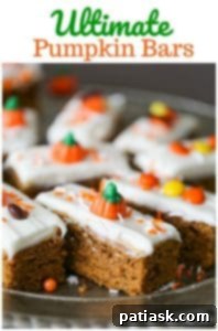 Decadent Harvest Pumpkin Bars 9 Ultimate Pumpkin Bars with Creamy Cream Cheese Frosting