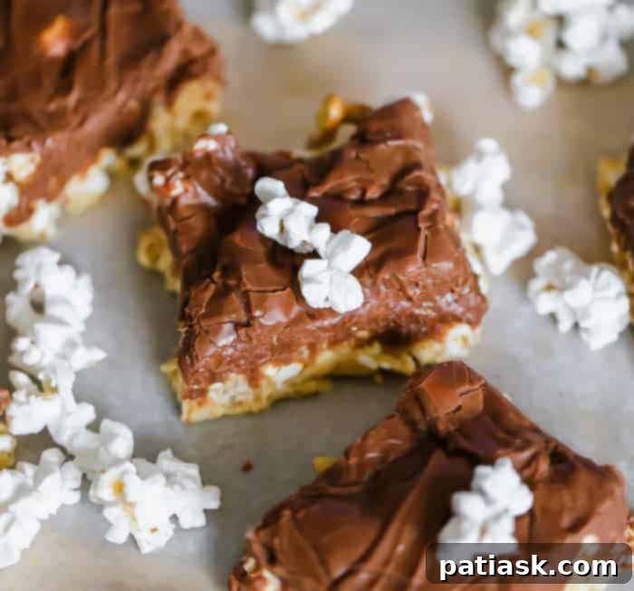 Fudgy Milk Chocolate Popcorn Bars 5 Milk Chocolate Fudge Covered Popcorn Bars