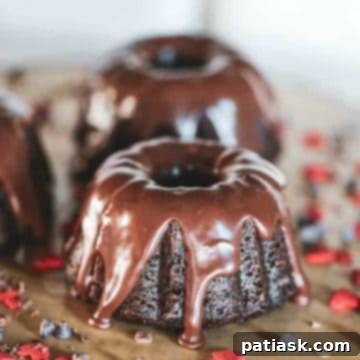 Mini Decadent Chocolate Ganache Bundt Cakes thumbnail