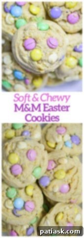 M&M Easter Cookies