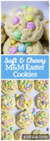 M&M Easter Cookies