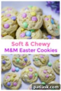 Soft & Chewy M&M Easter Cookies for Spring