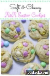 Soft & Chewy M&M Easter Cookies for Spring