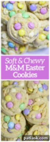M&M Easter Cookies