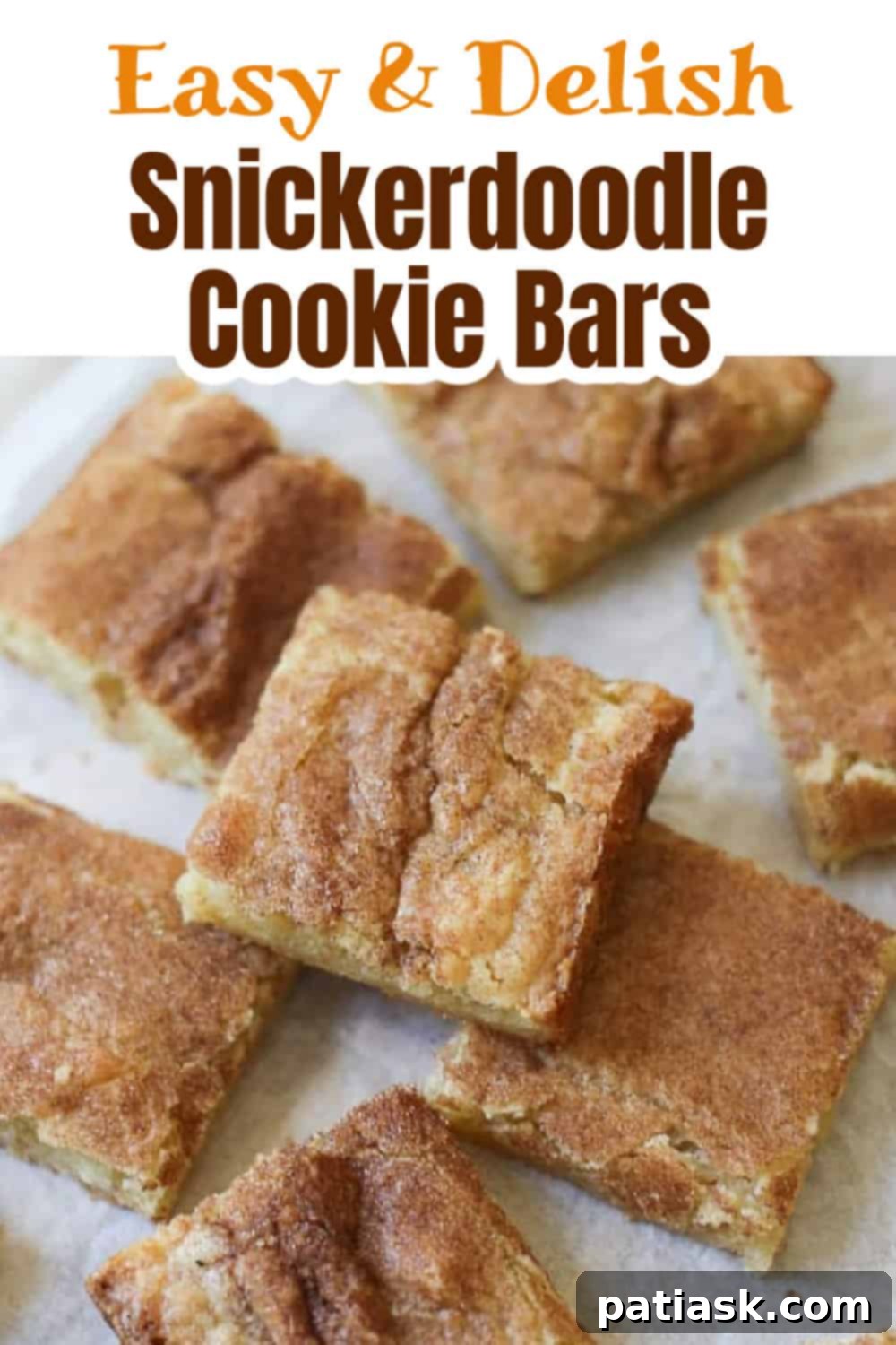 RECIPE Homemade Snickerdoodle Cookie Bars