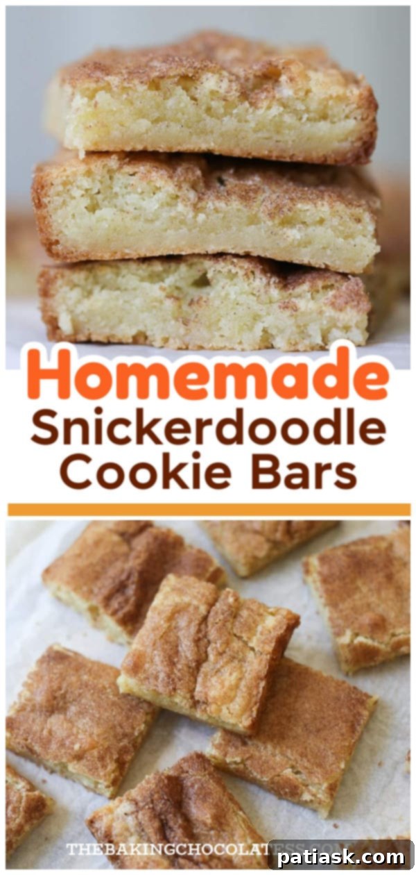 RECIPE Homemade Snickerdoodle Cookie Bars