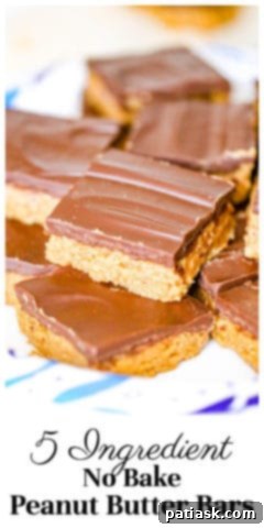 Easy 5-Ingredient Peanut Butter Bars 11 Plate of homemade Peanut Butter Bars, ready to eat