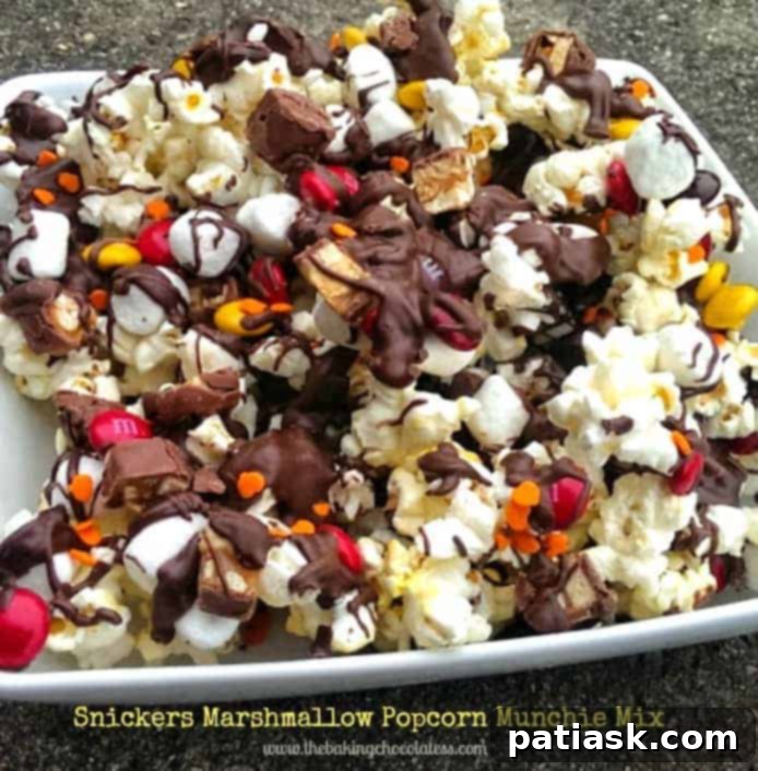 Snicker Marshmallow Munchie Popcorn Snack Mix