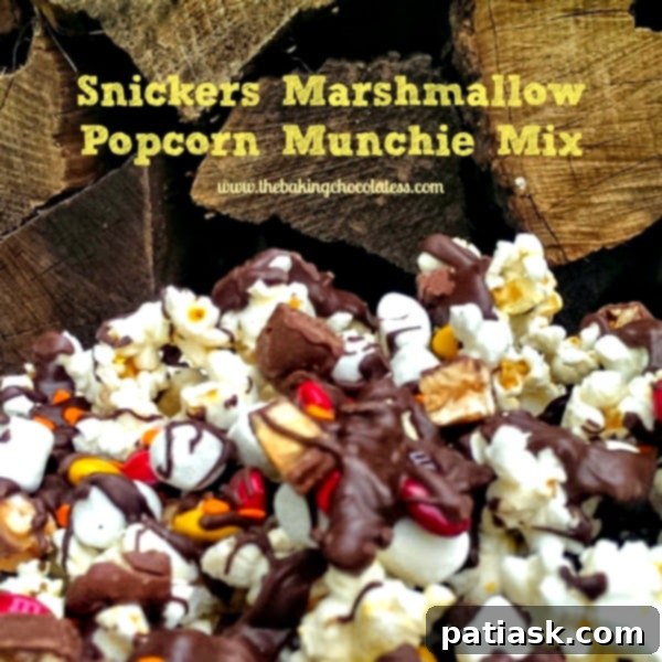 Snicker Marshmallow Popcorn Munchie Mix