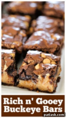 Rich and Gooey Buckeye Brownie Bars 11 Rich n' Gooey Buckeye Bars