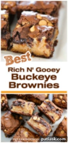 Rich and Gooey Buckeye Brownie Bars 15 Rich N' Gooey Buckeye Brownies