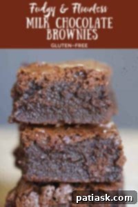 Fudgy Milk Chocolate Flourless Brownies 10 Rich Fudgy Gluten-Free Brownies