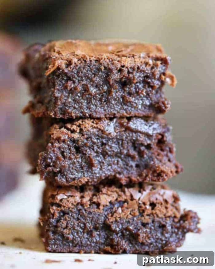 Fudgy Milk Chocolate Flourless Brownies 3 Fudgy Flourless Milk Chocolate Brownie Recipe
