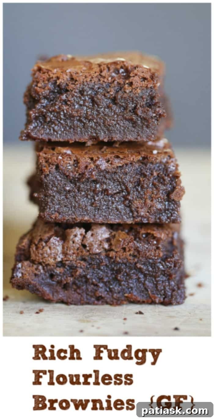 Fudgy Milk Chocolate Flourless Brownies 8 Rich Fudgy Gluten-Free Flourless Milk Chocolate Brownies Recipe
